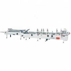 3.7KW CE מכונה ZH-800A ZHANTIAN gluer עבור קופסות נייר קרטון מתקפל תיבת מכונה הדבקה אוטומטית