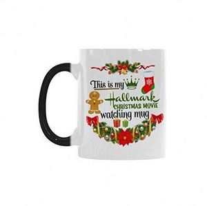 <span class=keywords><strong>Taza</strong></span> de cerámica mágica sensible al calor, tazón de cerámica con diseño navideño que cambia de Color - Product Image 1