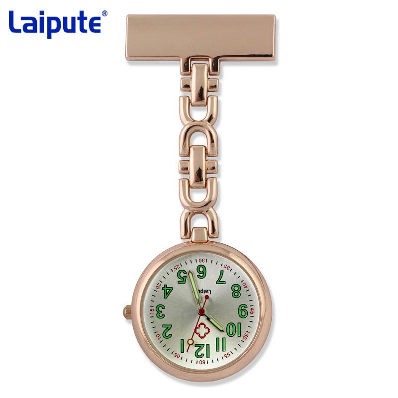 Pocket Quartz Fob Brooch Doctor Nurse Watch With Metal Stainless