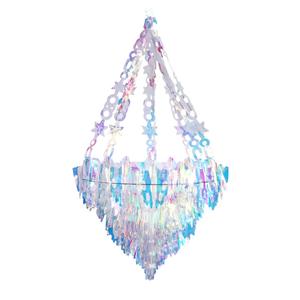 Nicro Iridescent Film Chandelier <strong>Ceiling</strong> Ornaments Home Hanging Party <strong>Decorations</strong> <strong>Wedding</strong> <strong>Ceiling</strong> Decor - Product Image 1