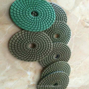 Kim cương dính nhựa Miếng đánh bóng ướt móc vòng <span class=keywords><strong>l</strong></span>ặp ủng hộ cho bê tông Đá ThủY Tinh đánh bóng-Tùy chỉnh kích thước Máy mài góc - Product Image 3