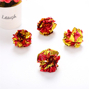 Đồ Chơi Giấy Vòng Đầy Màu Sắc Cho Mèo Con Tương Tác <span class=keywords><strong>Crinkle</strong></span> <span class=keywords><strong>Cat</strong></span> Ball <span class=keywords><strong>Toy</strong></span> - Product Image 5