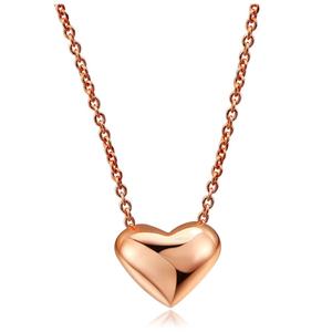 Collar con Colgante de Corazón Estilo OL en Oro Rosa, Venta al por Mayor, Joyería de Moda para Mujer, Bodas y Fiestas, Alta Calidad N099 N100 - Product Image 1