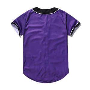 Venta al por mayor 100% poliéster sublimado Custom Plain baseball Jersey - Product Image 4