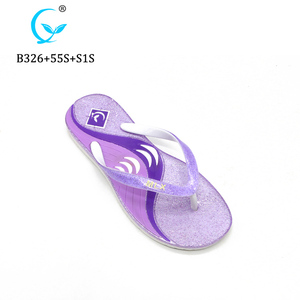 New Model Women Sandals Shiny Strap <strong>slippers</strong> Outdoor Natural Rubber Flip Flops - Product Image 2