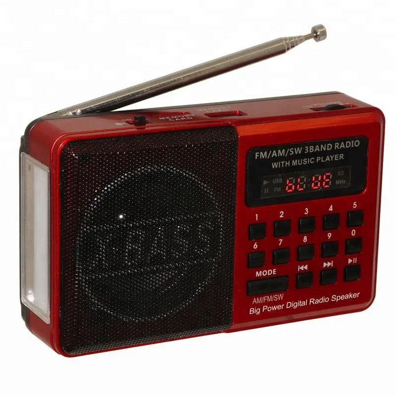 Lecteur mp3 radio FM AM SW radio player boombox portátil temple church jogador