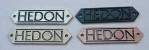Lettres en colle 3M <span class=keywords><strong>HEDON</strong></span> gravées, emblèmes de voiture personnalisés, emblèmes de voiture personnalisés, badge personnalisé - Product Image 3