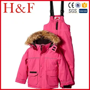 Mädchen Ski jacke und Latzhose Wetter ausrüstung Mädchen Ski anzug Ski & Schnee bekleidung Snowboard kleidung Outdoor Kid Suits Skiwear 1000Sets