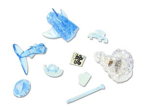 Tự Làm Cá Mập Khuôn Nhấp Nháy Trò Chơi Ghép Hình 3d Pha Lê Câu Đố - Product Image 5