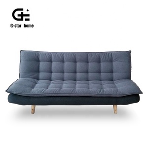 Wandelbares Schlafsofa im Mid-Century-Stil, gepolstertes Wohnzimmer-Sofa, Stoff-Schlafsofa - Product Image 1