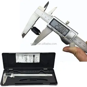 Цифровой штангенциркуль, электронный нониусный калибр, металлический корпус, 0-300 мм, 12 дюймов