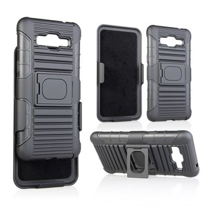 Funda TPU y plastico holster combo funda clip para samsung <span class=keywords><strong>galaxy</strong></span> <span class=keywords><strong>grand</strong></span> <span class=keywords><strong>prime</strong></span> g530 negro - Product Image 1