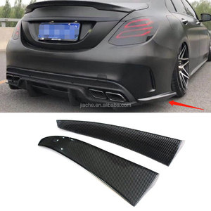 Lato Del Paraurti Posteriore In Fibra di carbonio Canards Fin Splitter Spoiler per Mercedes Benz Classe <span class=keywords><strong>C</strong></span> <span class=keywords><strong>W205</strong></span> C63 <span class=keywords><strong>AMG</strong></span> C180 C200 C260 2015-2017 - Product Image 2