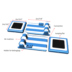 Water Air mattress swimming pool toy inflatable relaxed floating water bed jumping flat inflatable rafts inflatable s - Product Image 2