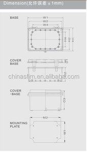 TIBOX चीन ते श्रृंखला प्लास्टिक संलग्नक (प्लास्टिक कुंडी + काज प्रकार) - Product Image 3