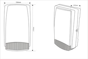 صفارة إنذار خارجية وداخلية مع ببطارية إنذار ضد السرقة IP65 مضادة للماء عالية الحساسية إنذار - Product Image 3