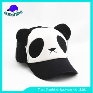 2017 Cara <span class=keywords><strong>de</strong></span> La Panda <span class=keywords><strong>de</strong></span> Dibujos Animados Sombreros <span class=keywords><strong>de</strong></span> Encargo Encantadores Niños Gorra <span class=keywords><strong>de</strong></span> béisbol Con Dos Orejas - Product Image 2