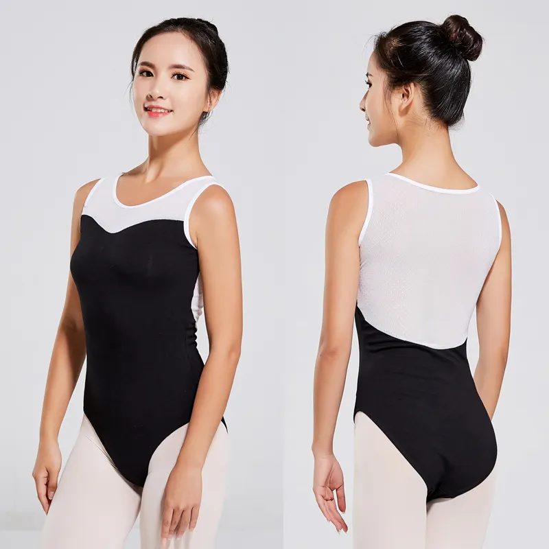 Wholesale Professinal Nylon Spandex Quick Dry Sexy Mesh Ballet Dance Leotard Women