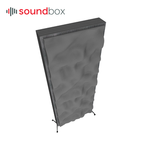 Pannello Acustico ECO Mobile per Assorbimento del Suono e Diffusore Sonoro Modello 3D Tessuto Acustico e Verniciatura Opaca in PU - Product Image 4