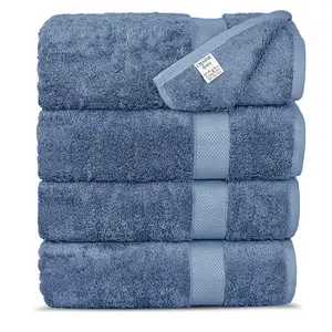 Luxury Premium Pure Cotton 4-Piece Hotel Bath Towels