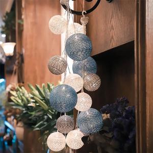 Bola de algodón <span class=keywords><strong>blanca</strong></span> cálida para decoración del hogar, <span class=keywords><strong>guirnalda</strong></span> <span class=keywords><strong>Led</strong></span>, superventas, 2022 - Product Image 1