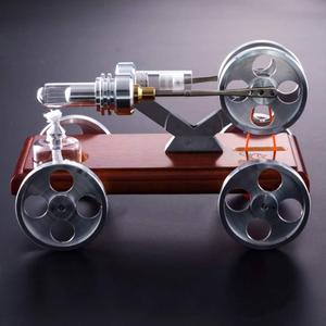 Gelsonlab HS-XC-01 Modèle de <span class=keywords><strong>voiture</strong></span> <span class=keywords><strong>Moteur</strong></span> <span class=keywords><strong>Stirling</strong></span> Générateur d'énergie Jouet éducatif physique <span class=keywords><strong>Moteur</strong></span> à vapeur Jouet de physique - Product Image 4