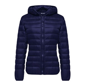 Veste d'hiver XL pour femmes Style Bomber chaud en nylon avec tissu tissé rembourré et décoratif Vestes en duvet d'extérieur pour grande taille - Product Image 2
