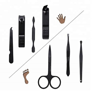 Profesional de acero inoxidable negro dedo uñas y uñas Clippers Sharp cortador de uñas - Product Image 2