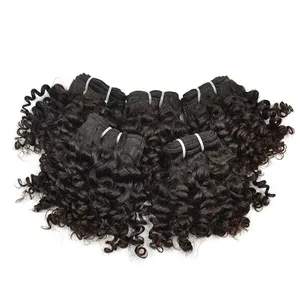 Very Cheap Factory Price 8 10 Inch Curly Brazilian Hair Bundles Fashion Ladies Loving Short Brazilian Curly Human Hair Extension