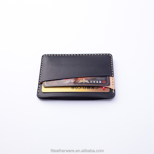 Super Slim ICED Wax Cow Leather <b>Business</b> <b>Card</b> Holder - Product Image 4