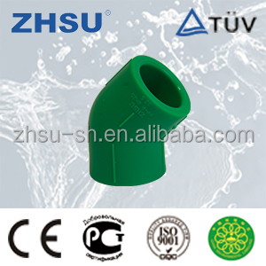 New products <span class=keywords><strong>2015</strong></span> ppr pipe fitting plástico articulación del codo rápido, 45 articulación del codo - Product Image 1