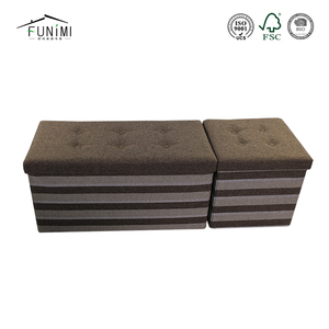 Moderna mesa de café espuma almacenamiento PUF reposapiés cubo asiento Otomano - Product Image 3