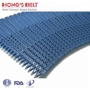 Kavisli konveyör sistemi için Hongsbelt HS-1201B taşınabilir modüler plastik konveyör bant - Product Image 5