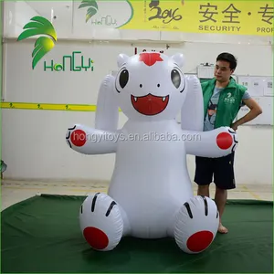 अनुकूलित पीवीसी Inflatable प्यारा खरगोश/Gient Inflatable जानवरों कार्टून/Inflatable सफेद खरगोश