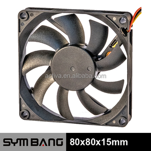 Ventilador Pequeño de CC Sin Escobillas D8015V12HB-K-IP55 de 12 V, 80x80x15 mm - Product Image 2