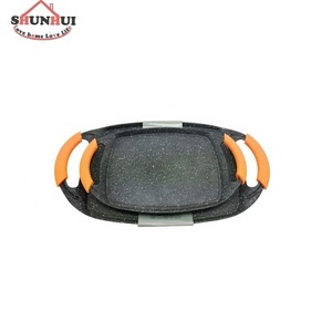 Piastra Piatta Antiaderente in Alluminio Pressofuso Effetto Marmo da 36 cm (14 Pollici) - Product Image 4