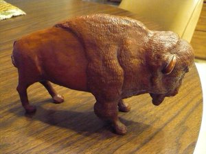 Statue de <span class=keywords><strong>Bison</strong></span> en Résine de Taille Naturelle Décoration de Zoo Vente Chaude Sculpture Artistique - Product Image 4