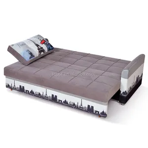 Sofá cama plegable de futón con taburete, sofá cama extraíble, mecanismo LS8110