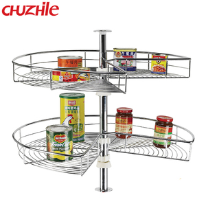 Cesta de esquina mágica giratoria de cocina de metal de tamaños personalizados de estilo moderno - Product Image 4