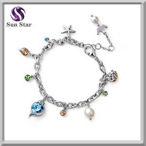 Caliente venta dangele sterling silver charm bracelet - Product Image 1
