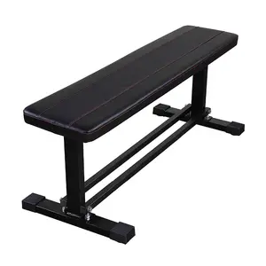 2018 best sale cheap ningbo Sports Fitness Steel Frame Flat Weight Training Bench with Cross Bars weight lifting home gym