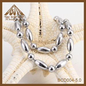 agradable libre de níquel accesorios collar de cadena de <span class=keywords><strong>la</strong></span> bola - Product Image 1