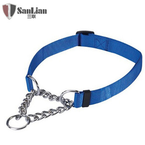 Precio bajo ajustable media cadena <span class=keywords><strong>Martingale</strong></span> collares Nylon <span class=keywords><strong>Martingale</strong></span> cadena enlace perro collares - Product Image 2