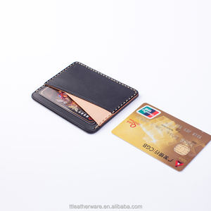 Super Slim ICED Wax Cow Leather <b>Business</b> <b>Card</b> Holder - Product Image 5