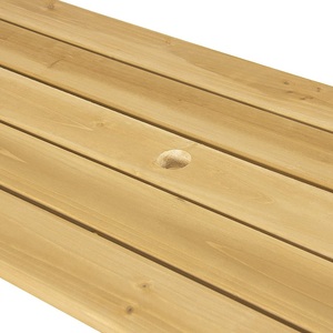 Wood Patio 2 in 1 <strong>Outdoor</strong> Interchangeable Picnic <strong>Table</strong> <strong>and</strong> <strong>Bench</strong> <strong>Set</strong> - Product Image 4