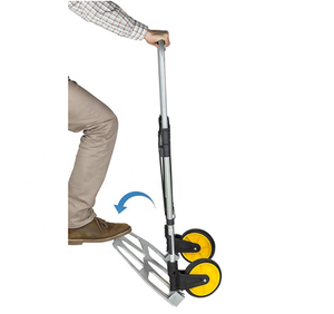 Utilitaire portable de qualité supérieure et chariot mobile roulant pliable 150kg chariot à main léger intelligent plier les chariots à provisions - Product Image 2