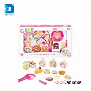 Venta caliente colorido diseño jugar cocina pastel de plástico de juguete para niños