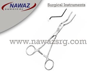 Productos de alta calidad, abrazadera vascular periférica Husfeldt personalizada, instrumentos cardiovasculares de acero inoxidable de 18cm - Product Image 2