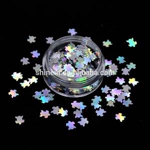 Lentejuelas holográficas en forma <span class=keywords><strong>de</strong></span> <span class=keywords><strong>tortuga</strong></span> <span class=keywords><strong>marina</strong></span>, purpurina con forma <span class=keywords><strong>de</strong></span> <span class=keywords><strong>tortuga</strong></span> láser plateada, para Decoración - Product Image 2