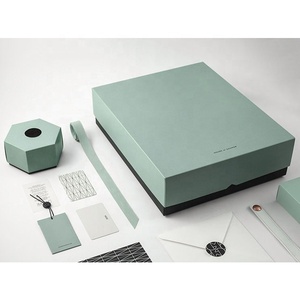 Impression personnalisée de luxe recyclé eco papier 2 pièces rigide boîte cadeau en carton rigide <span class=keywords><strong>mis</strong></span> en place boîte bijoux emballage boîte logo - Product Image 5